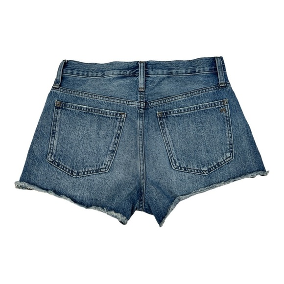 Madewell relaxed denim shorts mid rise size 25 Cotton 100% button fly oversized - Picture 5 of 10